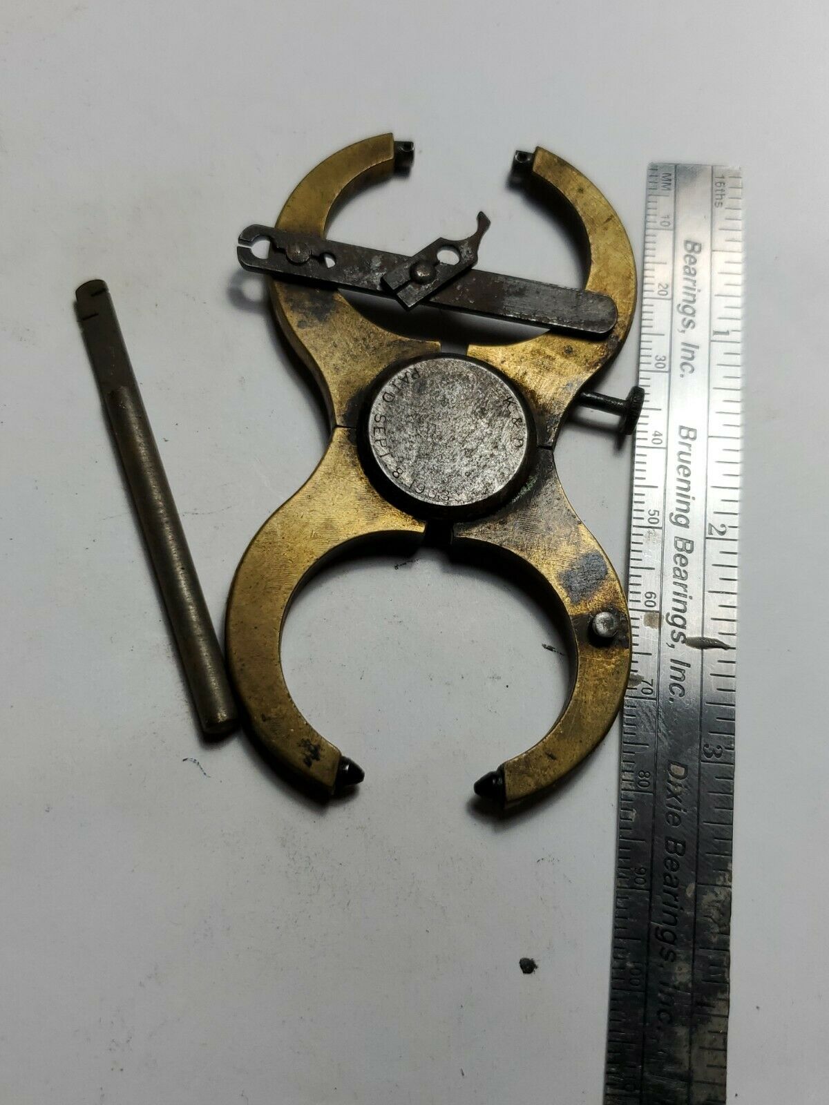 K&D Brass Balance Truing & Poising Caliper Watchmaker's PAT. SEPT. 8 1903 - Fresh Stock Dated December 2025