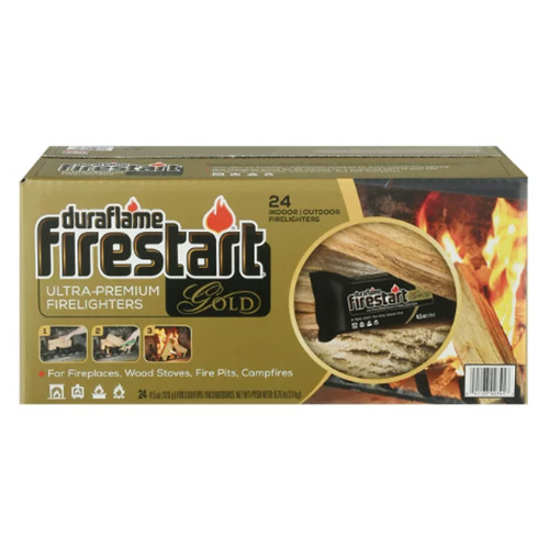 Fire Starter Gold Ultra Premium 4.5Oz For Fireplace Log Indoor Outdoor Wood Fire - Fresh Stock Dated January 2026