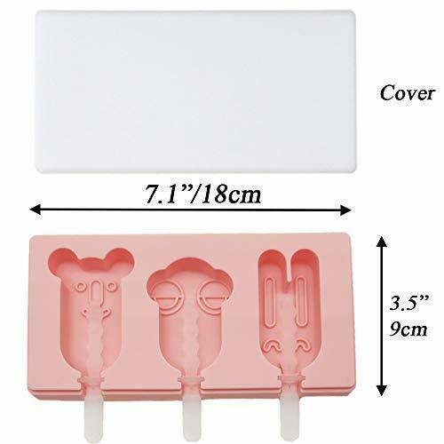 Silicone Popsicle Molds with Lids and Reusable Plastic Sticks Making Ice Pops... - Fresh Stock Dated February 2026