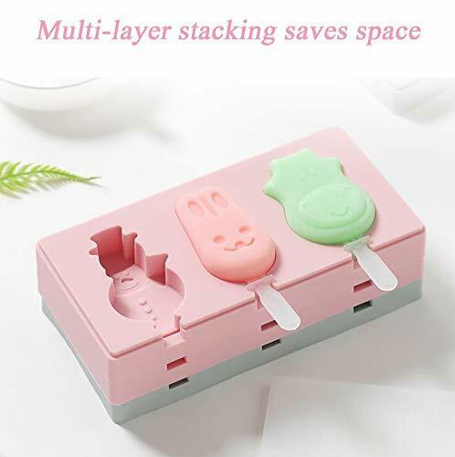 Silicone Popsicle Molds with Lids and Reusable Plastic Sticks Making Ice Pops... - Fresh Stock Dated February 2026