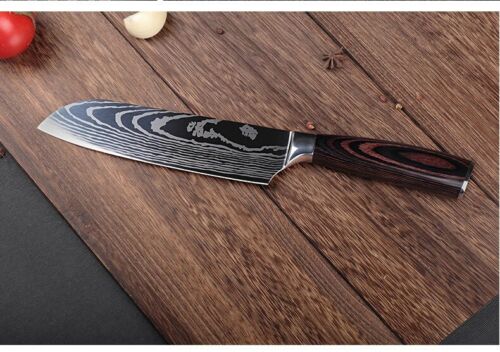 Kitchen Chef's Knife Sets 8, 3 or 2 German Steel Damascus Pattern - Fresh Stock Dated January 2026