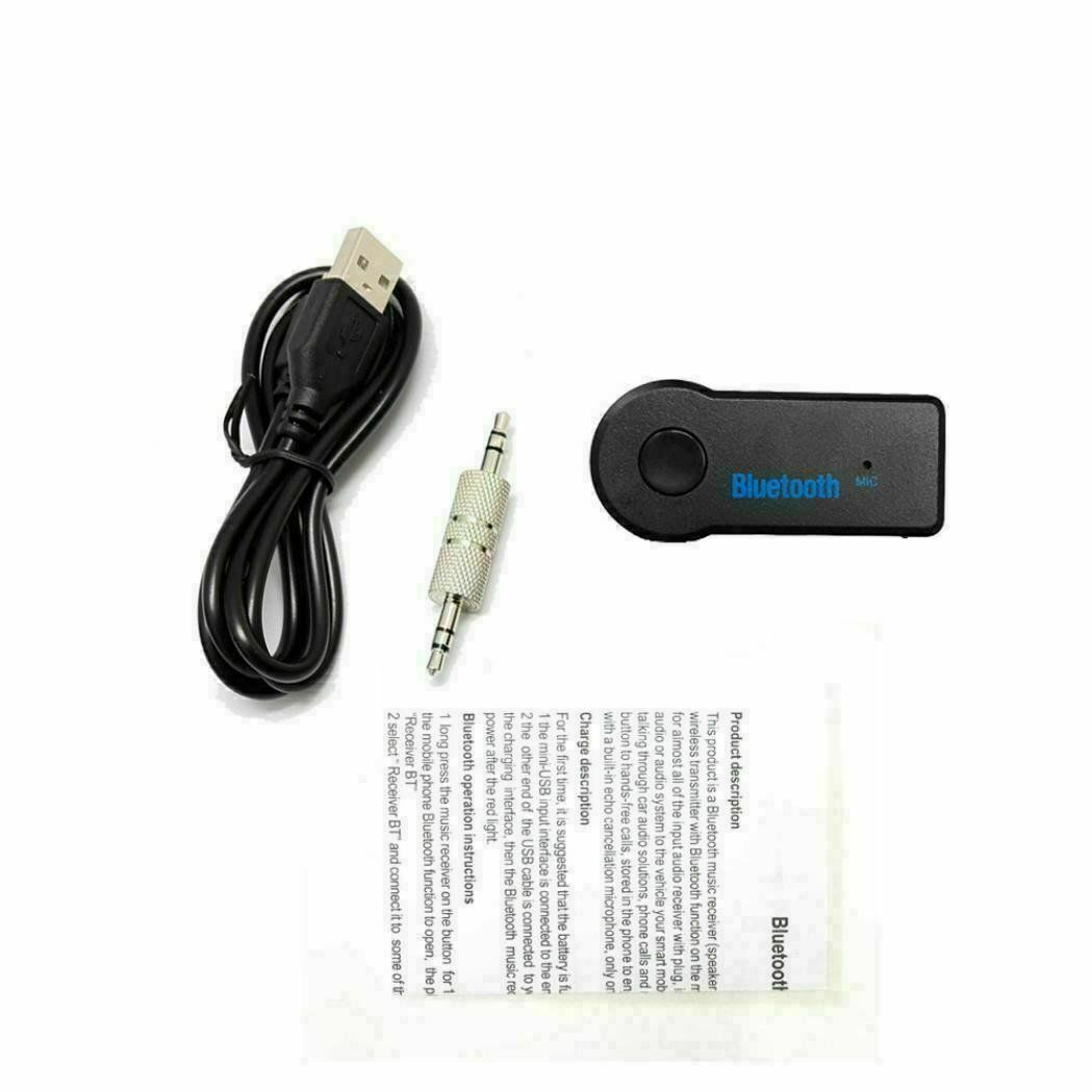 Wireless Bluetooth 3.5mm AUX Audio Stereo Music Home Car Receiver Adapter New - Fresh Stock Dated December 2025