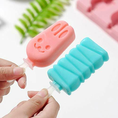 Silicone Popsicle Molds with Lids and Reusable Plastic Sticks Making Ice Pops... - Fresh Stock Dated February 2026