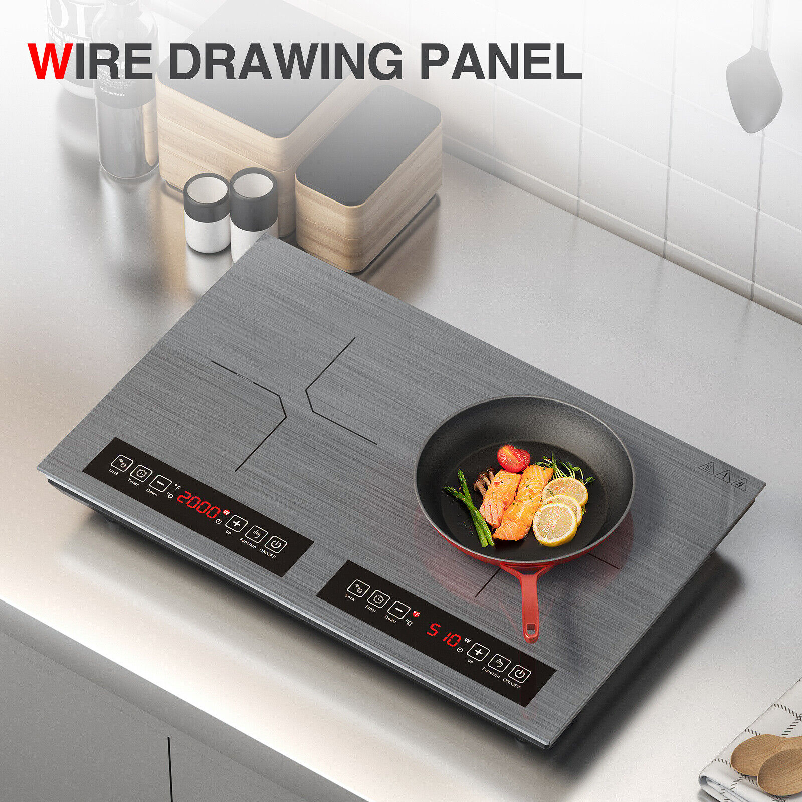 Induction Cooktop 24 Inch Stove 120V Electric Cooktop 2400W 9Power Touch Control - Fresh Stock Dated February 2026