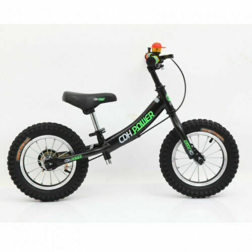 CDH 12x2.4 Inch Adjustable Balance Bike, Black for Ages 2 to 6 Years Old.11.88LB - Fresh Stock Dated December 2025