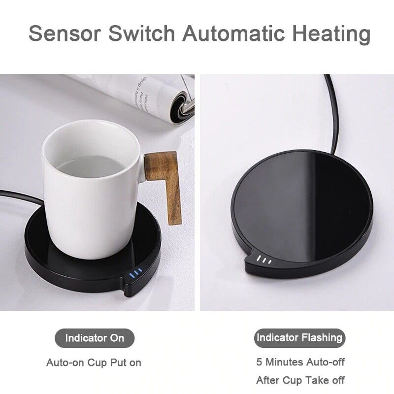 Smart Coffee Mug Cup Warmer for Office Home with Three Temperature Settings - Fresh Stock Dated February 2026