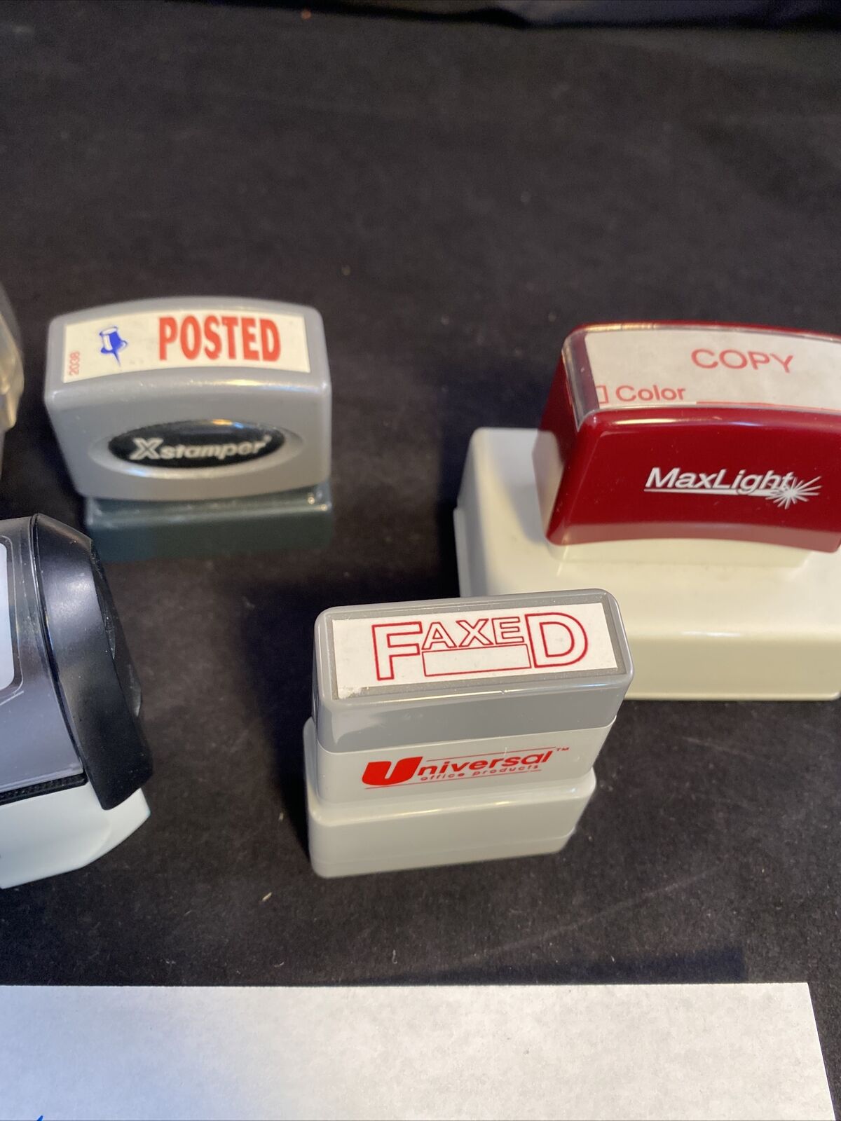 X Stamper Spin -N Stamp Universal MaxLight 2000 Plus Self Inking Stamps Various - Fresh Stock Dated February 2026
