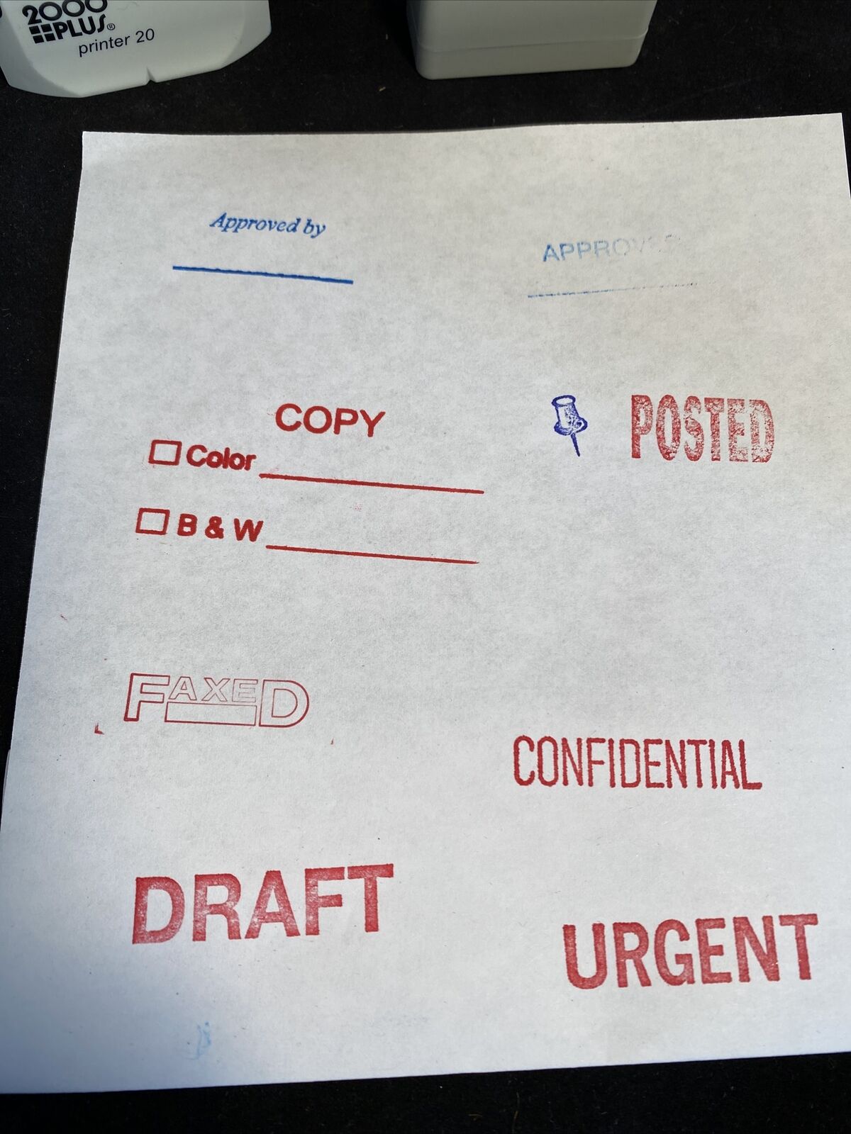 X Stamper Spin -N Stamp Universal MaxLight 2000 Plus Self Inking Stamps Various - Fresh Stock Dated February 2026