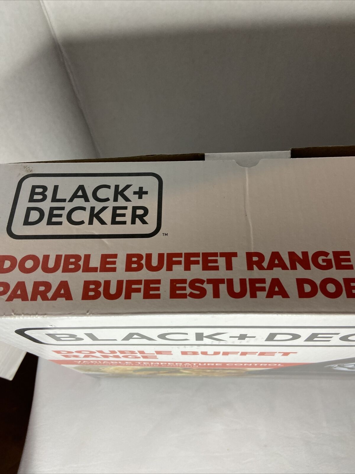 Black & Decker DB1002B Double Burner Portable Buffet Range, Black - Fresh Stock Dated February 2026