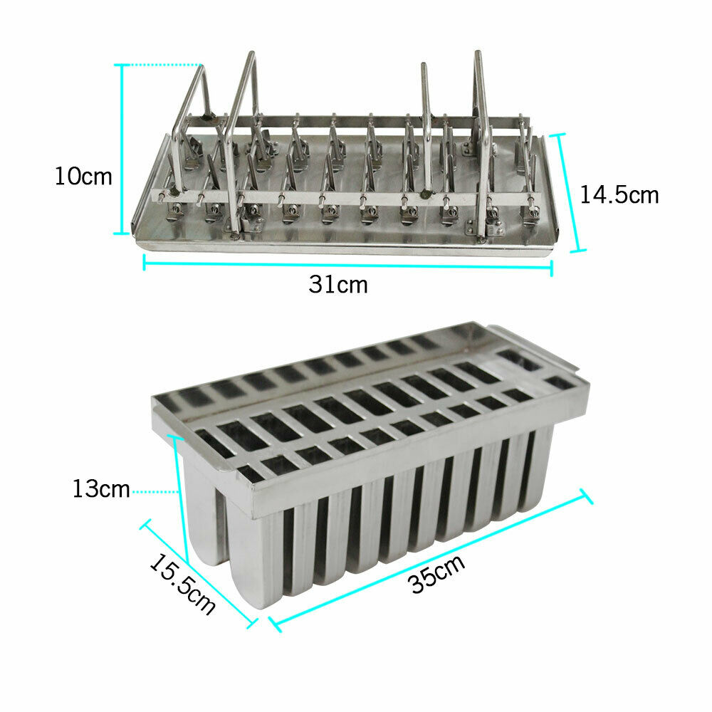 20pcs Stainless Steel Molds Mold Ice Pop Lolly Popsicle Ice Cream Stick Holder - Fresh Stock Dated February 2026