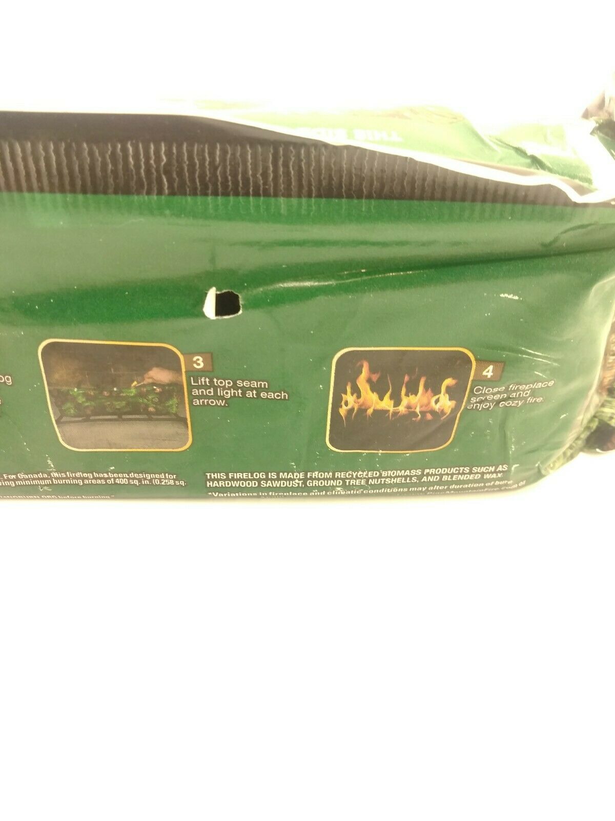 Yankee Candle Balsam & Cedar Firelog Fragrance Scented Fire Log 3 Hour Burn New - Fresh Stock Dated December 2025