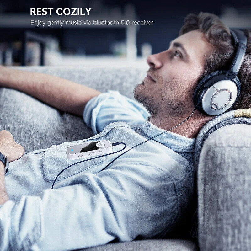 Bluetooth 5.0 Receiver 3.5mm AUX Adapter for Car Headphone Speaker - Fresh Stock Dated December 2025