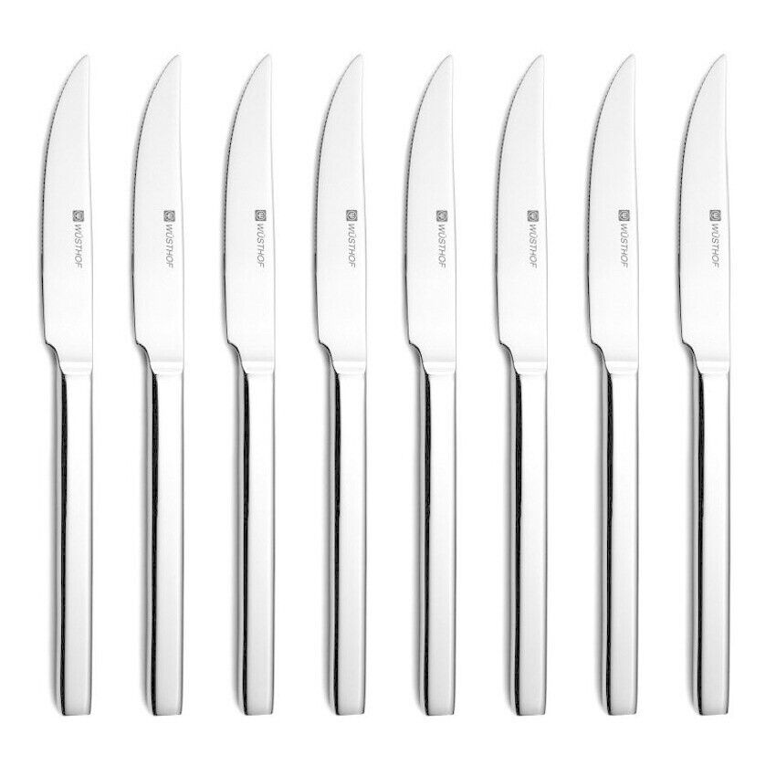 Wusthof  8 Piece Steak Knife Set 9468 Brown Case and 9468-4 Black Case - Fresh Stock Dated February 2026