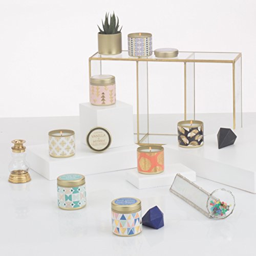 Paddywax Kaleidoscope Collection Scented Travel Tin Candle, 3-Ounce, Vanilla Bean & Myrrh