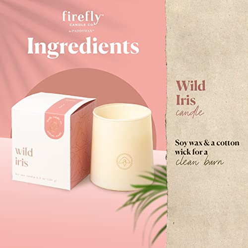 Flourish 6.5 OZ. Ivory Tapered Glass + Gold Firefly Logo in Box Packaging - Wild IRIS