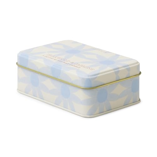 Paddywax 2-Wick Scented Candles Everyday Travel Tin Candle with Fragranced Soy Wax Blend, 5-Ounce, Teakwood + Jasmine