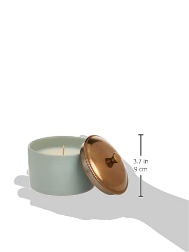 Paddywax Hygge Fig and Cedar Scented Jar Candles with Lid 5 oz, Grey