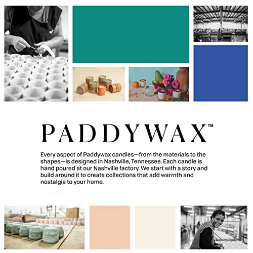 Paddywax Candles Al Fresco Collection, Naturally Scented Candle, 7 Ounces, Blue, Rosemary + Sea Salt