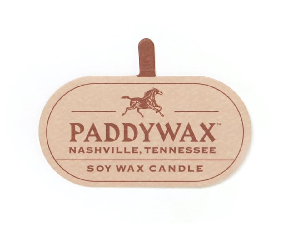 Paddywax Scented Candles Vista Collection Vintage Style Artisan Candle in Frosted Glass, 142g, Tobacco & Patchouli