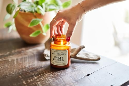 Paddywax Scented Candles Artisan Apothecary Candle, 8-Ounce, Tobacco & Patchouli