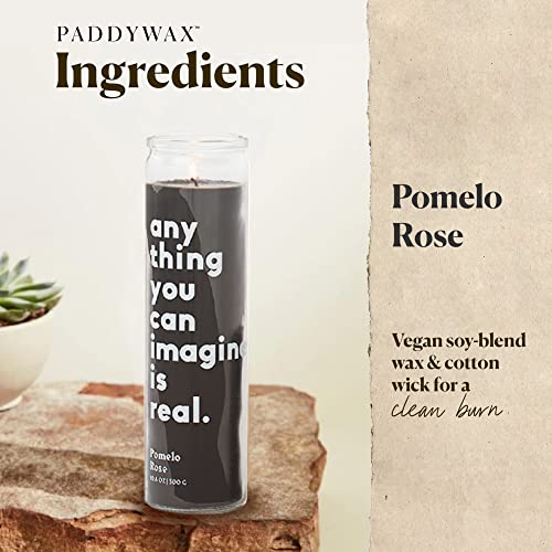 Paddywax Candles Spark Collection, Naturally Scented Candle, 10.6 Ounces, Pomelo Rose