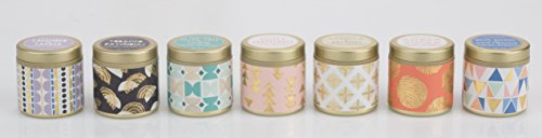 Paddywax Kaleidoscope Collection Scented Travel Tin Candle, 3-Ounce, Vanilla Bean & Myrrh