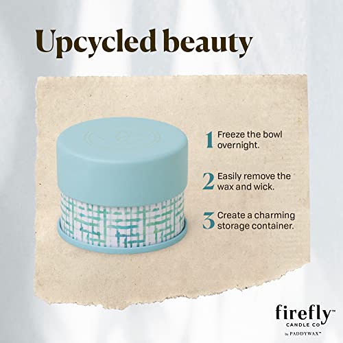 Paddywax Scented Candles Firefly Terrace Collection Soy Wax Candle in Tin, 5-Ounce, Fresh Cut Basil