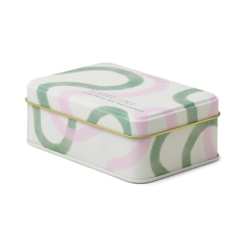 Paddywax 2-Wick Scented Candles Everyday Travel Tin Candle with Fragranced Soy Wax Blend, 5-Ounce, Misted Lime