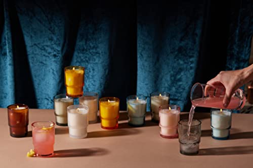 Paddywax Noel Soy Wax Scented Candle, 5.5-Ounce Glass-Jar Candle Holder, Persimmon Chestnut, Small