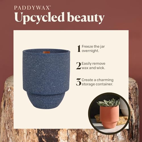 Paddywax National Parks Artisan Soy Wax Scented Candle Made in the USA, 11-Ounce Textured Ceramic Jar, Acadia