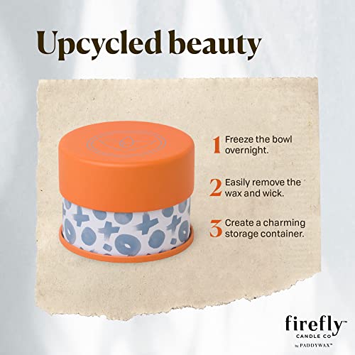 Paddywax Scented Candles Firefly Terrace Collection Soy Wax Candle in Tin, 5-Ounce, Blue Tuberose