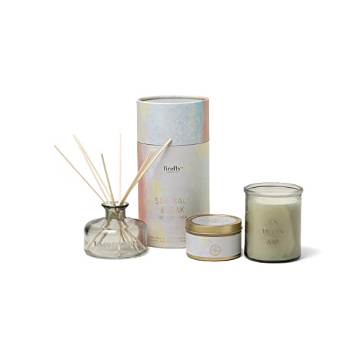 Paddywax Scented Candles En Plein Air Soy Wax Candle in Travel Tin, 5-Ounce, Sea Salt & Oak