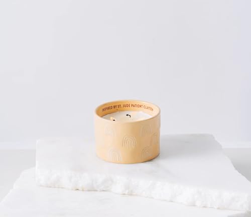 Paddywax St. Jude Giveback Candles Glazed Ceramic Scented Candle, 11-Ounce, Possibilities- Cactus Flower