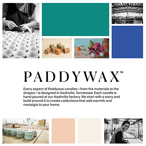 Paddywax Candles Al Fresco Collection, Naturally Scented Candle, 7 Ounces, Red, Rosewood Vanilla