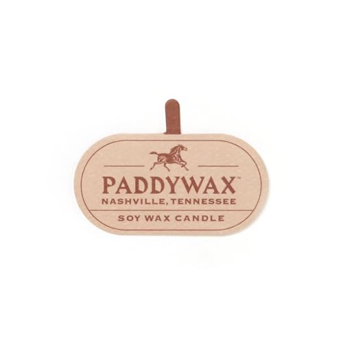 Paddywax Scented Candles Vista Collection Vintage Style Artisan Candle in Frosted Glass, 5-Ounce, Tobacco & Patchouli